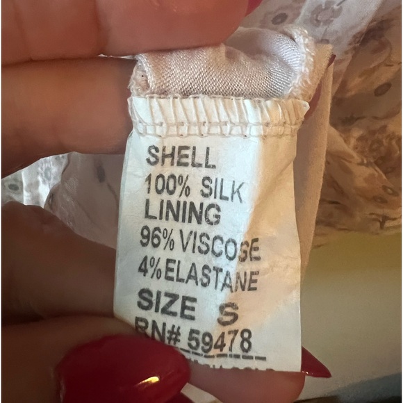 Italian Via Signoria shirt. 100% silk. - Picture 2 of 4